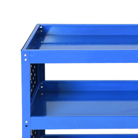 Traderight Tool Trolley Cart Workshop Storage Portable Steel Trolly Blue - Bright Tech Home