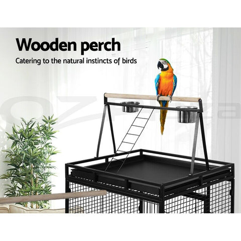 i.Pet Bird Cage Pet Cages Aviary 88CM Small Budgie Parrot Finch Budgie Canary - Bright Tech Home