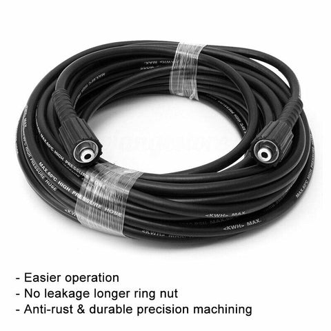 20M High Pressure Washer Hose Pipe Sewer Drain Cleaning Cleaner Kit Set - Bright Tech Home