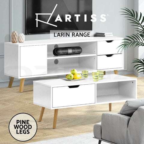 Artiss Coffee Table and TV Cabinet Entertainment Unit Stand Storage Drawers