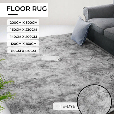Marlow Floor Rug Shaggy Rugs Soft Large Carpet Area Tie-dyed Living Room Bedroom - Bright Tech Home