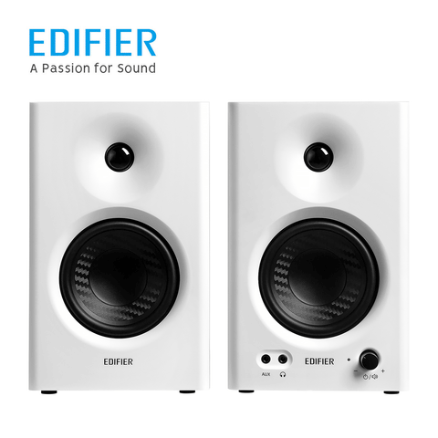 Edifier MR4 Studio Monitor Speakers Active Bookshelf Speaker - White