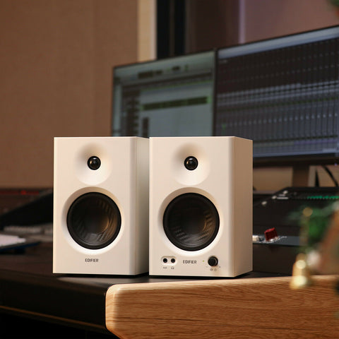 Edifier MR4 Studio Monitor Speakers Active Bookshelf Speaker - White