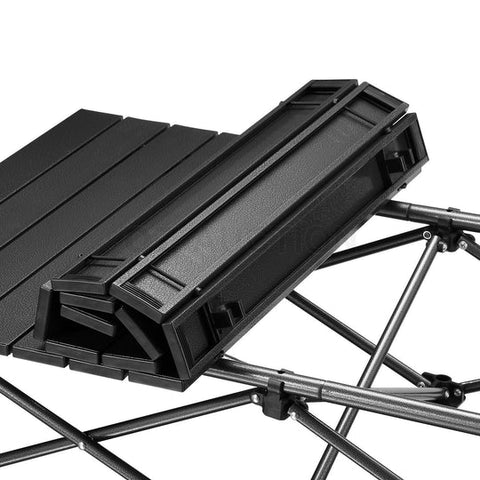 Portable Folding Camping Table Picnic Outdoor Roll-Up Aluminium BBQ Desk w/Bag