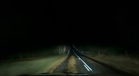 LIGHTFOX 7inch OSRAM LED Driving Spot Lights Black Round Offroad Truck SUV 4x4