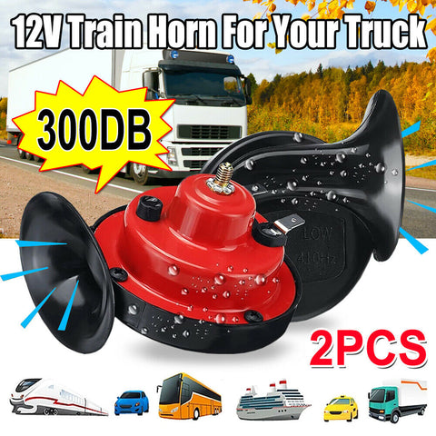 12V 300DB Super Train Horn For Trucks SUV Car Boat Motorcycles Speaker Treble AU - Bright Tech Home