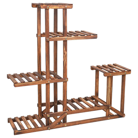 Heavy Duty Large Outdoor Garden Wooden Plant Stand Flower Planting Pots Shelves