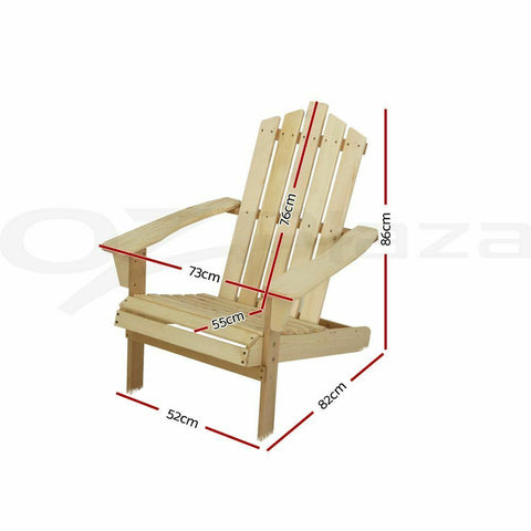 Gardeon Outdoor Furniture Chairs Table Lounge Setting Patio DIY Adirondack Chair - Bright Tech Home