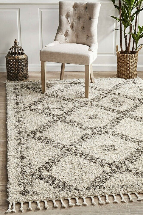 33 Natural Cream Moroccan RUG Floor Mat Carpet - Bright Tech Home