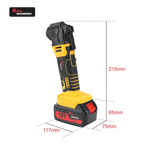 2 Battery Cordless Oscillating Multi Tool 5in1 Cutting Saw Sander Variable Speed - Bright Tech Home