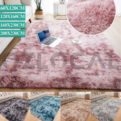 Floor Rug Rugs Fluffy Area Carpet Shaggy Soft Large Pads Living Room Bedroom Pad - Bright Tech Home