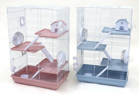 4 Level Hamster Cage Pet Mice Mouse Rat Cage Gerbil Play House Feeder 70x46x29cm - Bright Tech Home