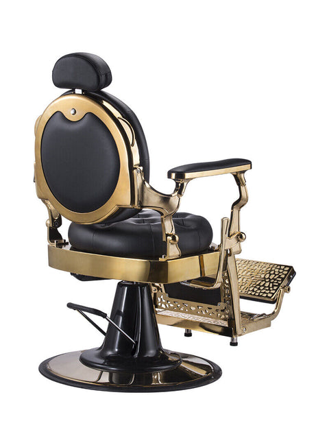 LUXURY BARBER CHAIR 5 year warranty - PREMIUM Black and  Gold