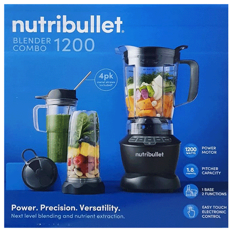 Nutribullet Blender Combo Electric Food Processor Extractor Touch Control 1200W