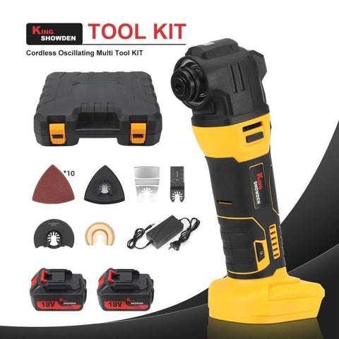 2 Battery Cordless Oscillating Multi Tool 5in1 Cutting Saw Sander Variable Speed - Bright Tech Home