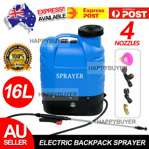 16L Electric Rechargeable Battery Weed Sprayer Backpack Pump Spray Farm Garden - Bright Tech Home