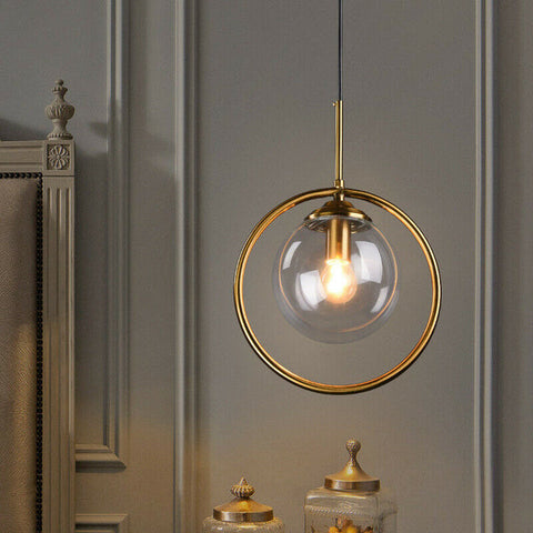 3x Kitchen Pendant Light Home Lights Glass Chandelier Lighting Bedroom Ceiling Lamp