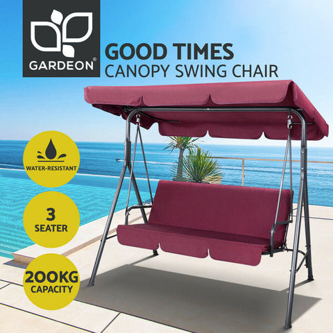 Gardeon Outdoor Garden Swing Chair Hammock Canopy Bench Patio Chairs Swing Seat