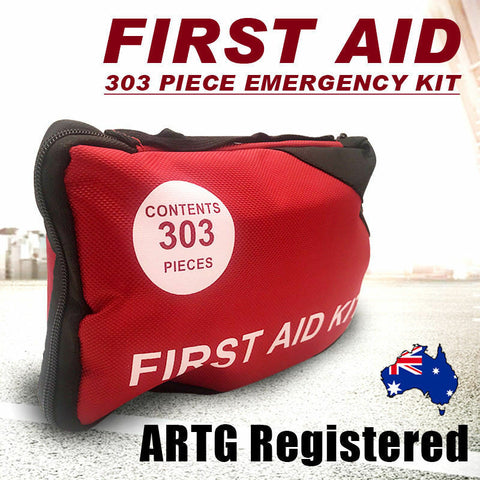 303PCS ARTG Registered First Aid Kit Survival Bag Sticker Family Car Camping AU - Bright Tech Home