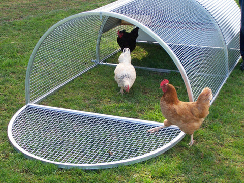 METAL CHICKEN COOP ALUMINIUM POULTRY HOUSE TRACTOR - ROYAL ROOSTER CHICKEN ROLL