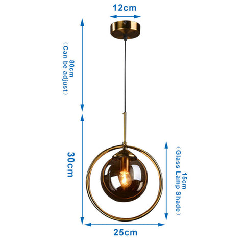 Glass Pendant Light Ceiling Lamp Chandelier Lighting Kitchen Bar Bedroom Lights