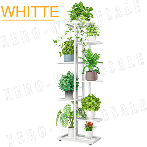 7 Tier Metal Plant Stand Flower Garden Display Holder Rack Shelf Indoor Outdoor - Bright Tech Home